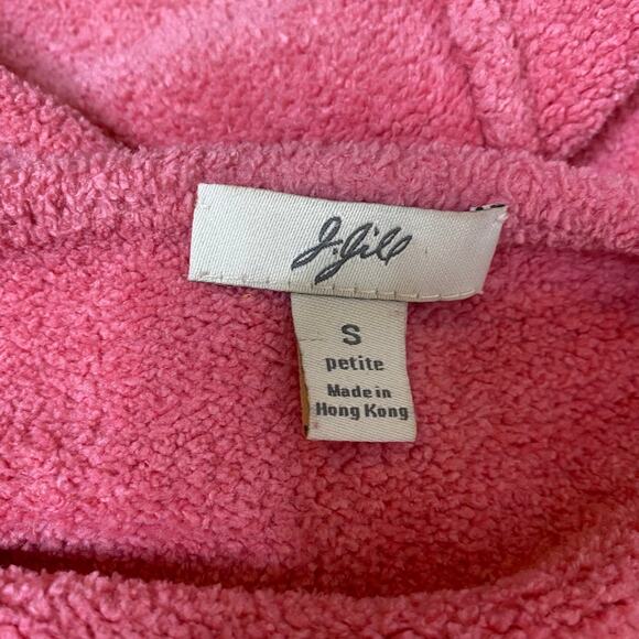 J Jill Chenille Sweater Plush Super Soft Fuzzy Long Sleeve Boatneck Pink Small - Picture 7 of 8